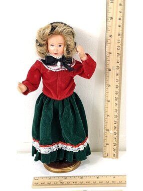 Christmas Doll  9 Inch High Blonde Hair 67f